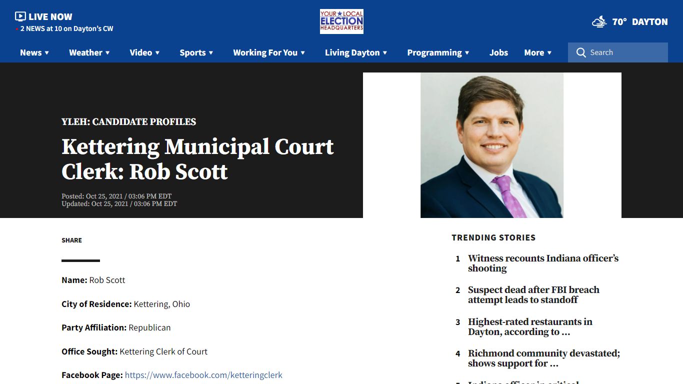 Kettering Municipal Court Clerk: Rob Scott | WDTN.com